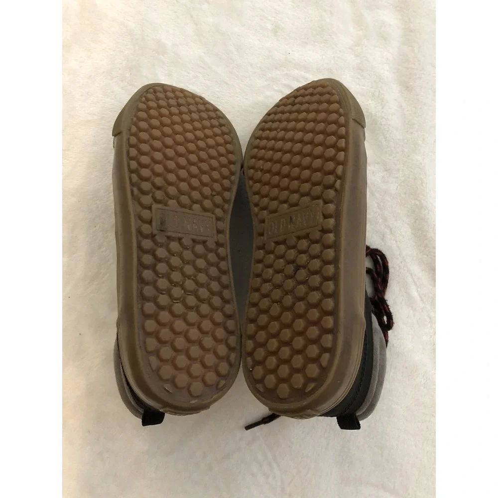 Old Navy Boys High Top Sneakers Size 4‎ Hiker Hybri Black Jack Boots Black Shoes